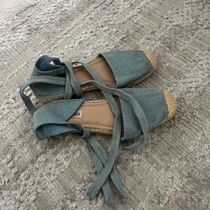 Steve Madden Blue Espadrille Flats
